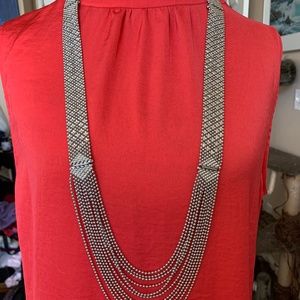 Silver Cabi Necklace and bracelets